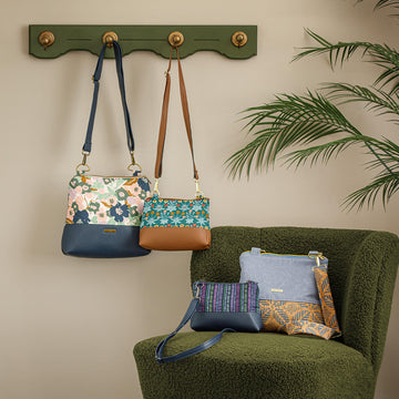 Mia Crossbody Bag Kit - Teal/Brown