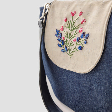 Terry Indigo Denim Crossbody Bag Kit