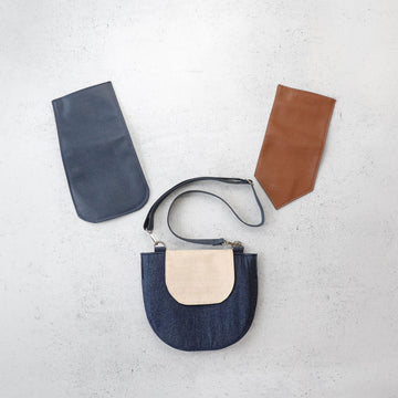 Terry Indigo Denim Crossbody Bag Kit
