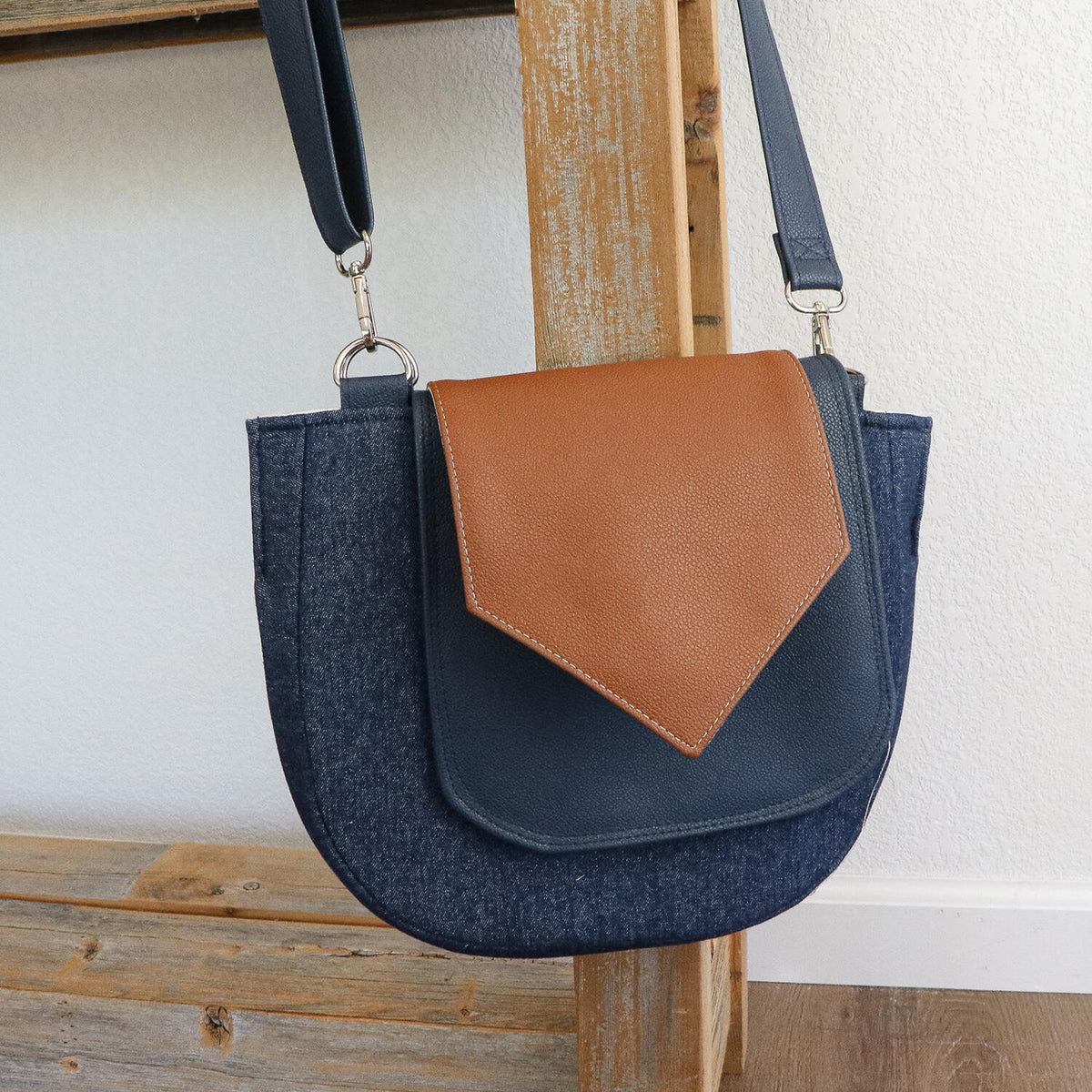 Terry Indigo Denim Crossbody Bag Kit