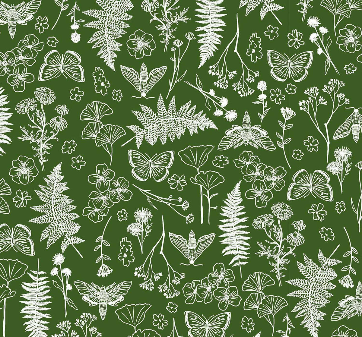 Quilting Cuddle Prints - Whispering Blooms Faegrove Cactus Yardage