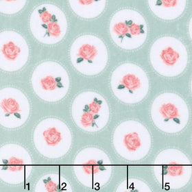 Cuddle® Prints - Cottage Rose Lane Brighton Meadow Digitally Printed Minky Yardage