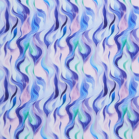 Cuddle® Prints - Wanderlust Rainbow Blue Digitally Printed Minky Yardage