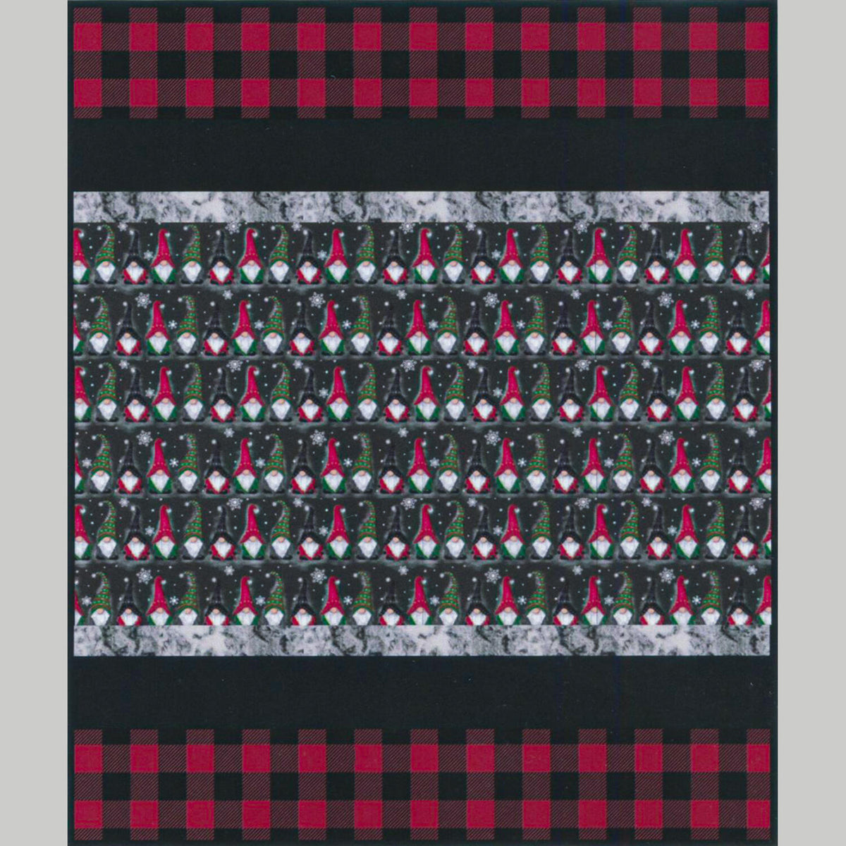 Gnomes Sensational Strips Cuddle Quilt Kit