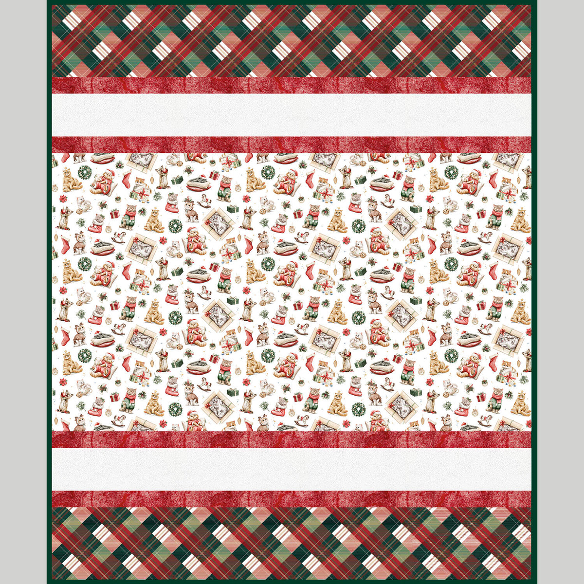 Jingle Paws Sensational Strips Cuddle Quilt Kit