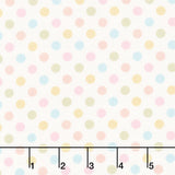 Layla - Polka Dot Warm White Yardage