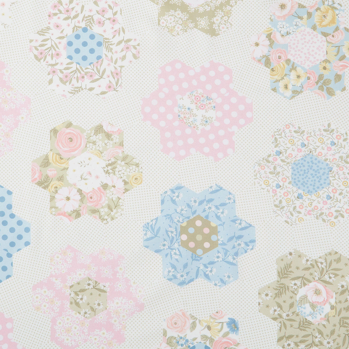 Layla - Grandma's Garden Cheater Quilt Multi Yardage