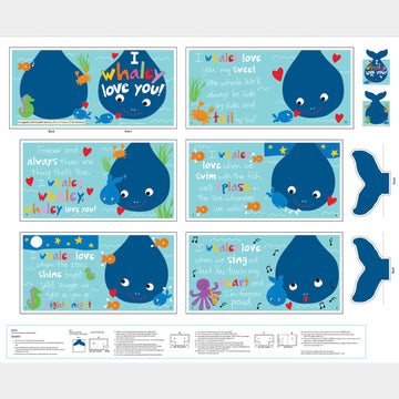 Huggable & Lovable Books - I Whaley Love You! Book Multi Panel