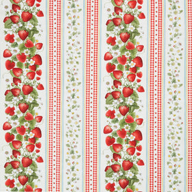 Berry Sweet - Sweet Berry 11" Stripe Cream Yardage