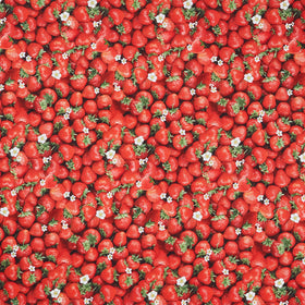 Berry Sweet - Packed Sweet Strawberries Red Yardage