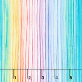 Meadow Bloom - Meadow Stripes Multi Digitally Printed Yardage