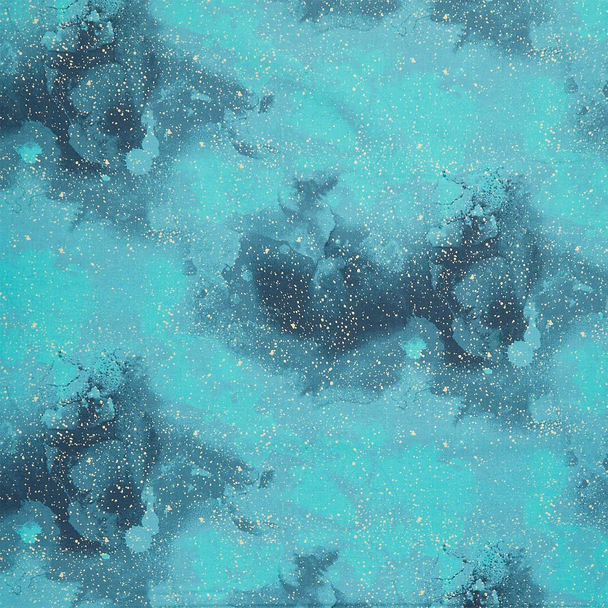 Endless Sky - Sparkle Sky Jade Metallic Yardage