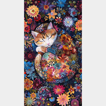 Calico Cat - Cat Black Panel