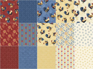 Rooster Reverie 5" Squares
