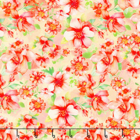 Flight of Fancy - Hello Beautiful Pink Yardage