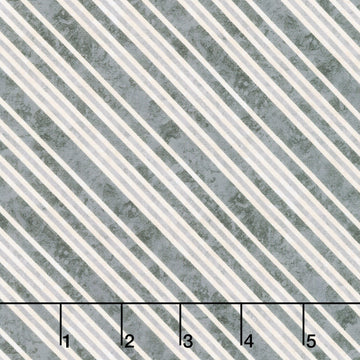 Poinsettia Radiance - Diagonal Stripe Black Gray Yardage