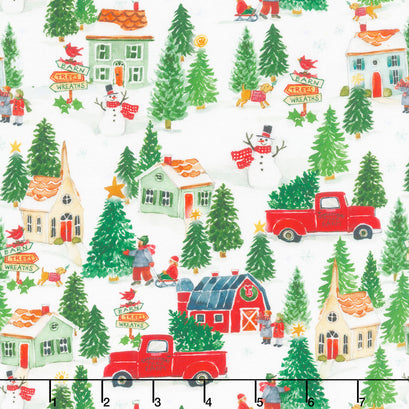Snowy Greetings - Scenic Multi Yardage