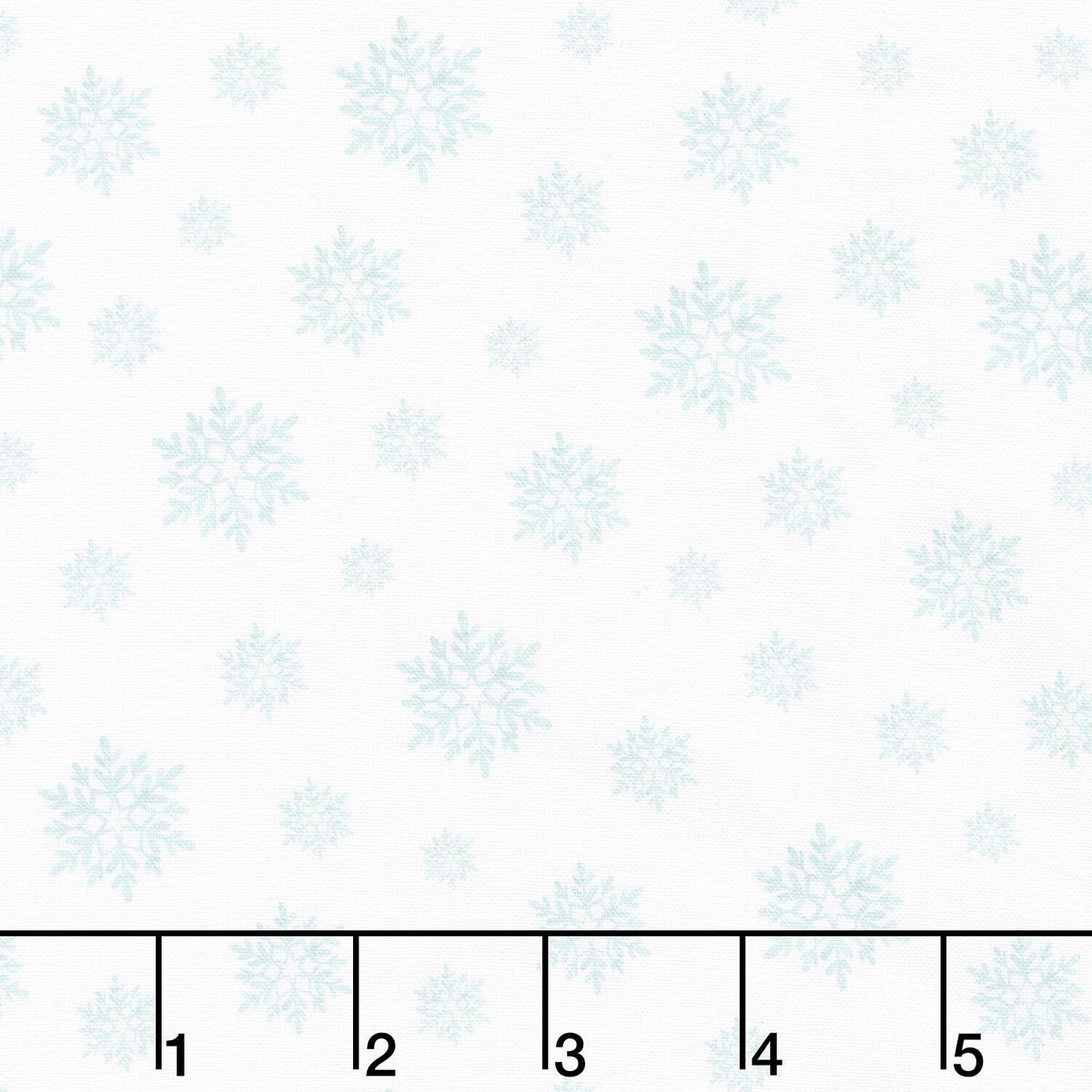 Snowy Greetings - Snowflakes White Yardage