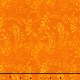 Harvest Delight - Tonal Leaves Dark Gold Yardage