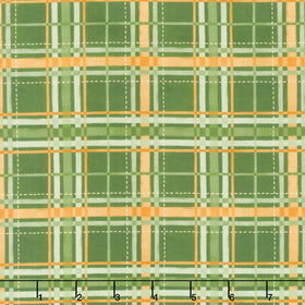 Harvest Delight - Plaid Green Yardage