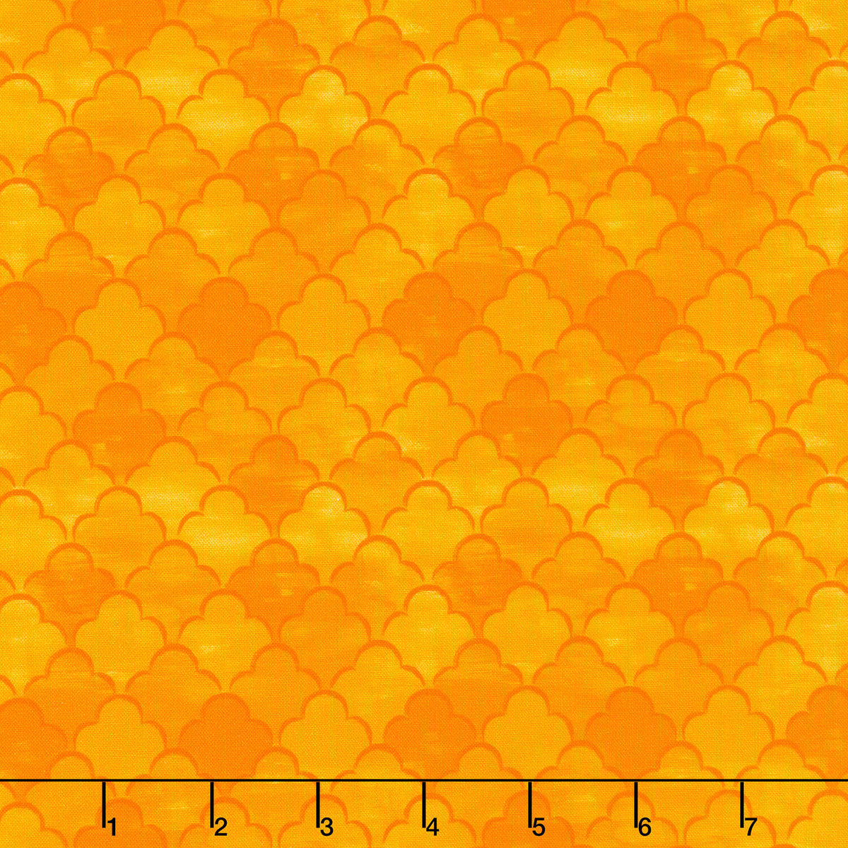 Harvest Delight - Scallops Gold Yardage