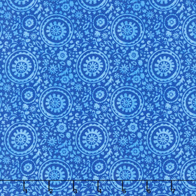 Indigo Lane - Medallions Indigo Yardage