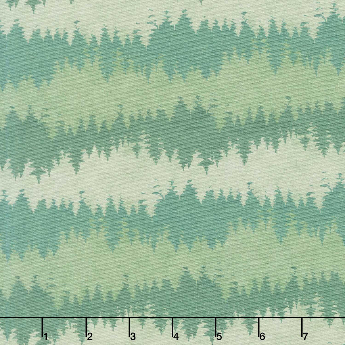 Paddle and Pine - Tree Stripe Green Yardage