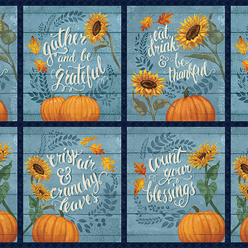 Harvest Delight - Pumpkin Block Multi Panel