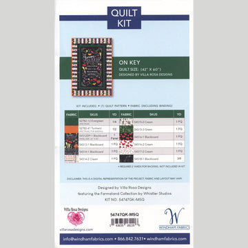 Farmstand On Key Quilt Kit
