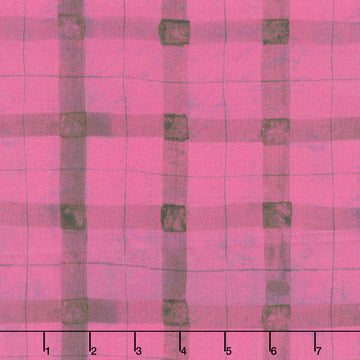 The Plaid One - Beetroot Plaid Beetroot Yardage