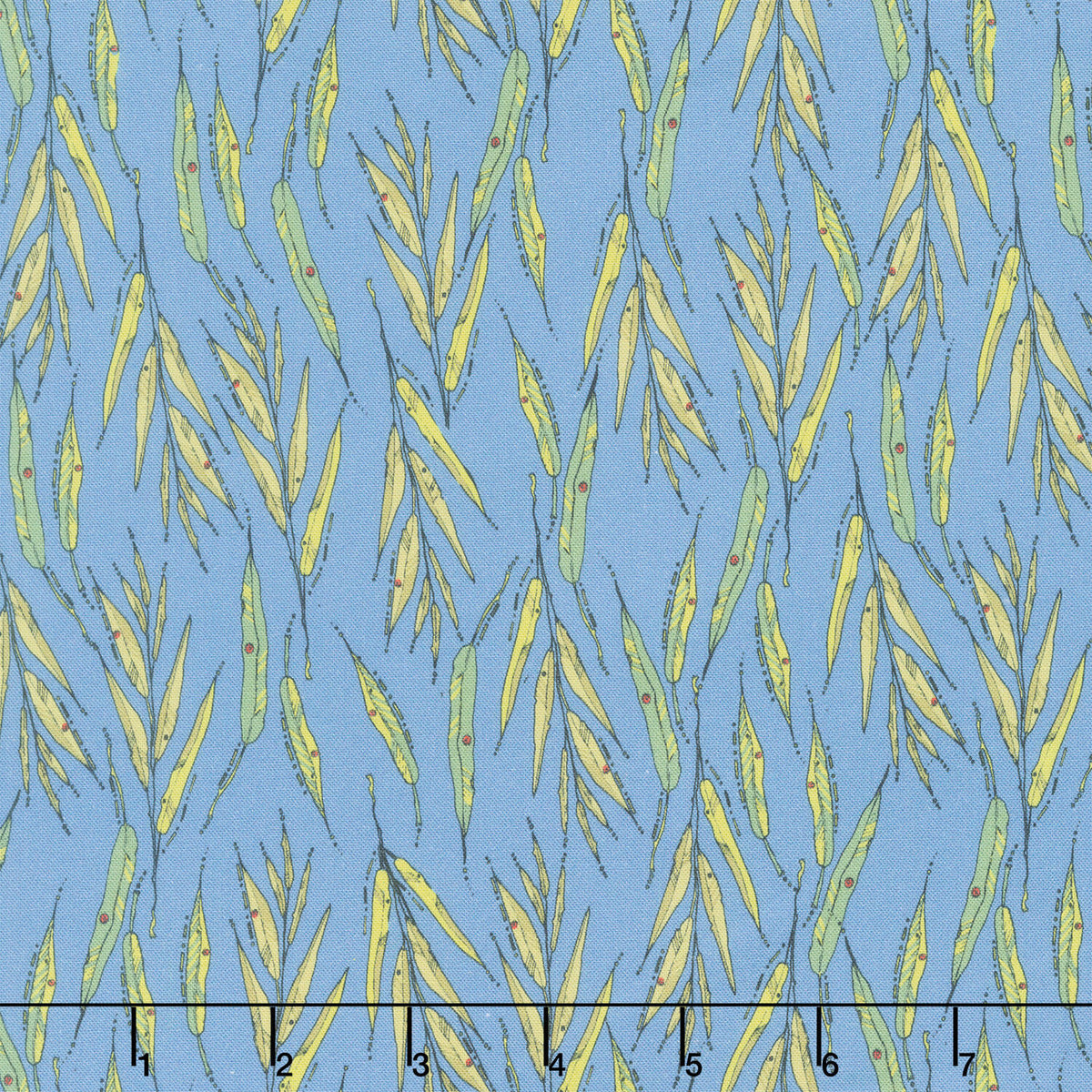 Sway by Kori - Willow Leaves Denim Yardage