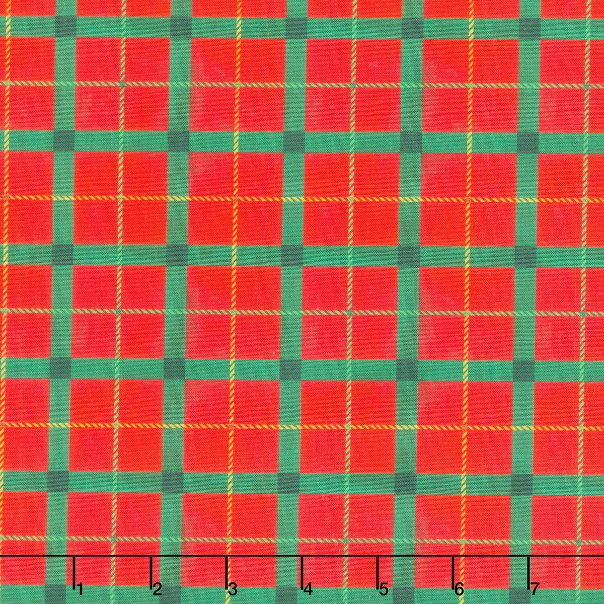 Winter Wonder - Festive Plaid Red Yardage