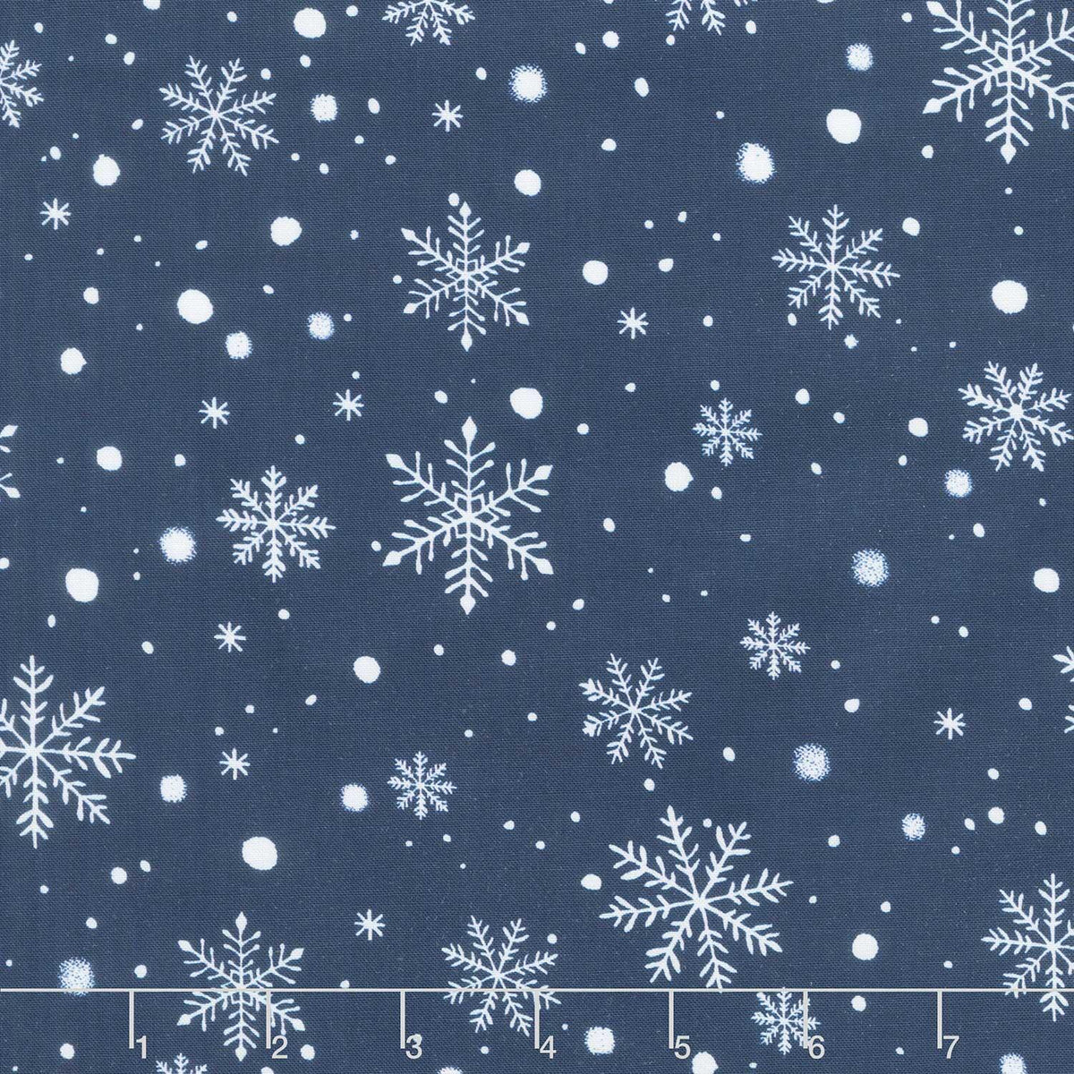 Winter Wonder - Snowflakes Navy Yardage
