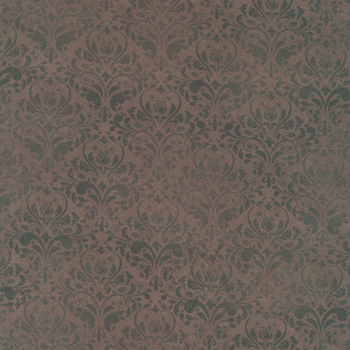 Midnight Hollow - Damask Chocolate Yardage