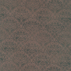 Midnight Hollow - Damask Chocolate Yardage