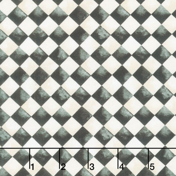 Midnight Hollow - Halloween Check Midnight Yardage