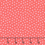 Twirling Tutus - Tiny Hearts Coral Yardage