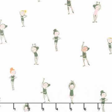 Heather Ross Favorites - Ballerinas Cream Yardage