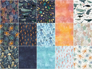 Deep Blue Fat Quarter Bundle