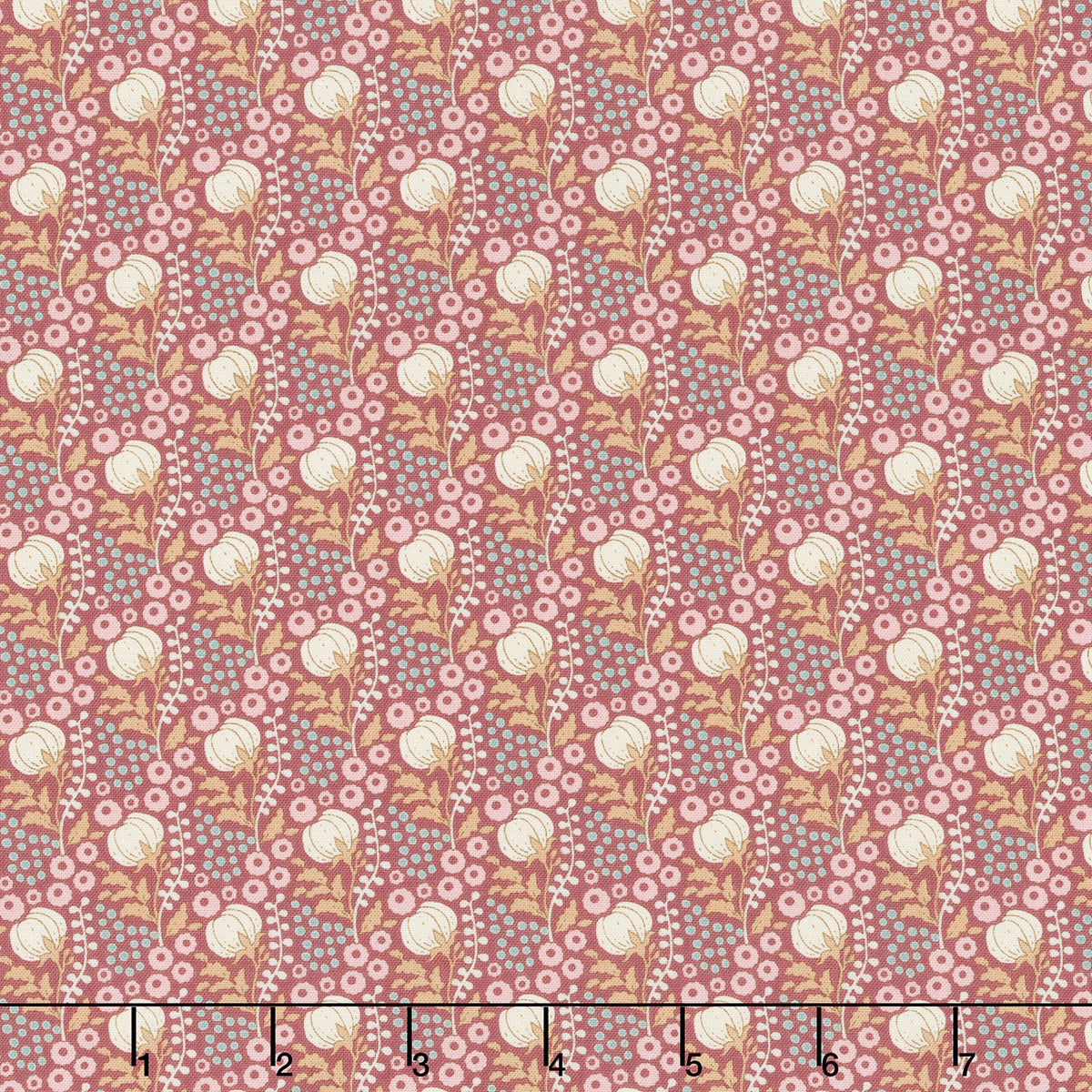 Sanctuary - Cottonfield Maroon Yardage Primary Image