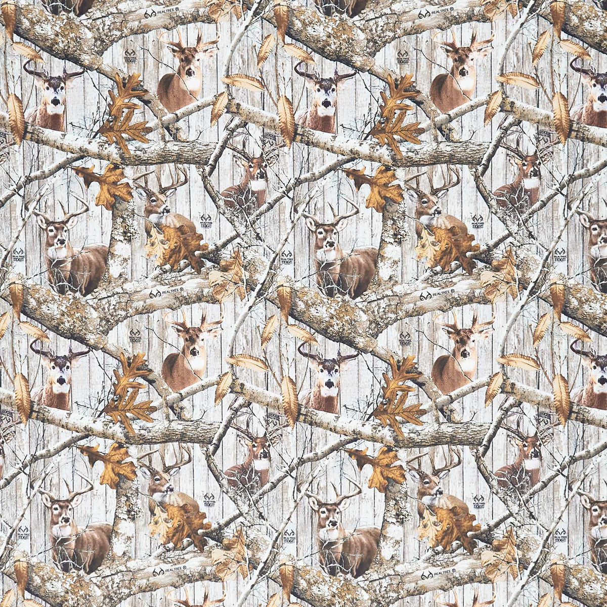 Realtree - Plank Deer Branches Gray Yardage Primary Image