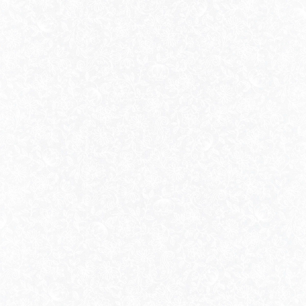 Blackout (Robert Kaufman) - Vines White Yardage Primary Image