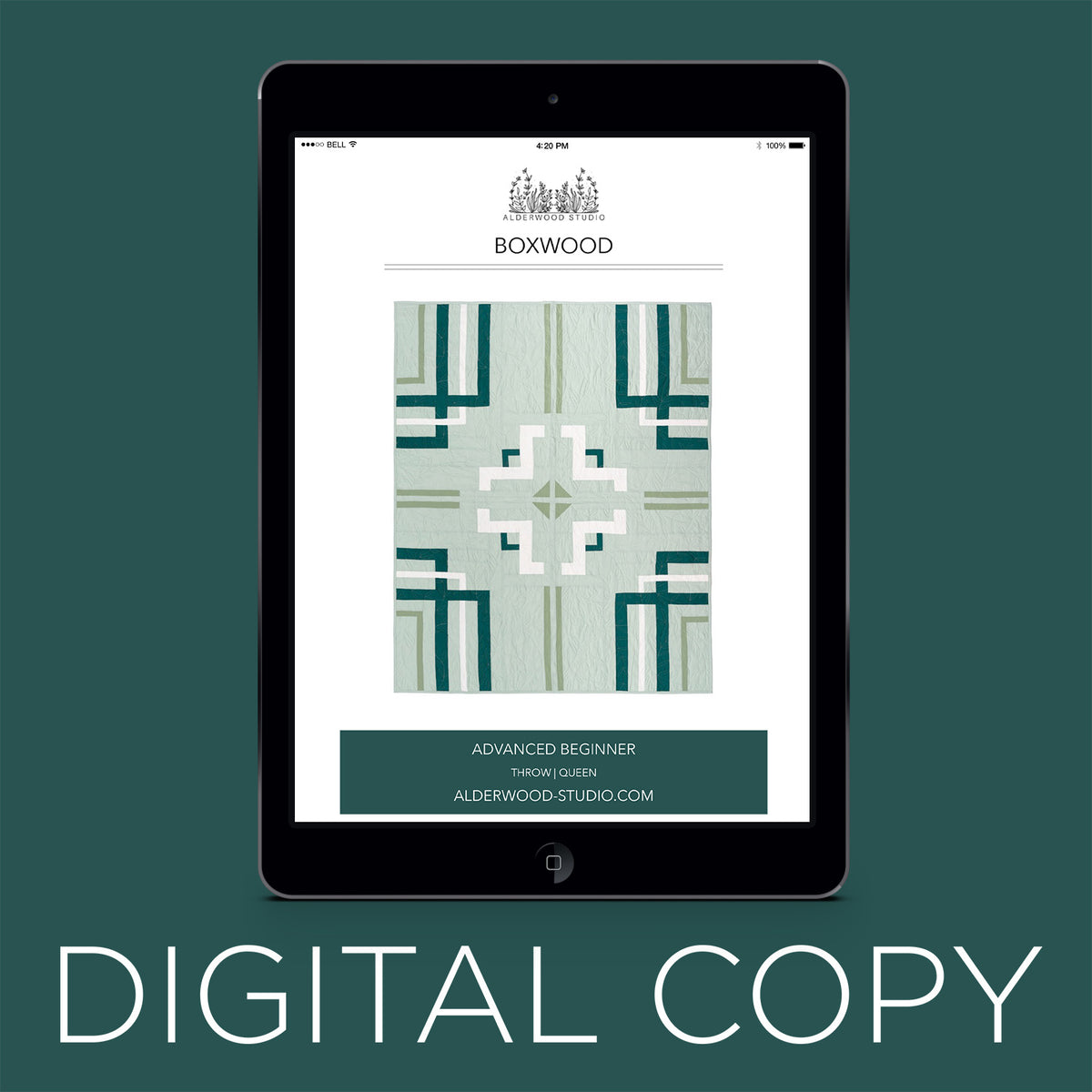 Digital Download - Boxwood Quilt Pattern