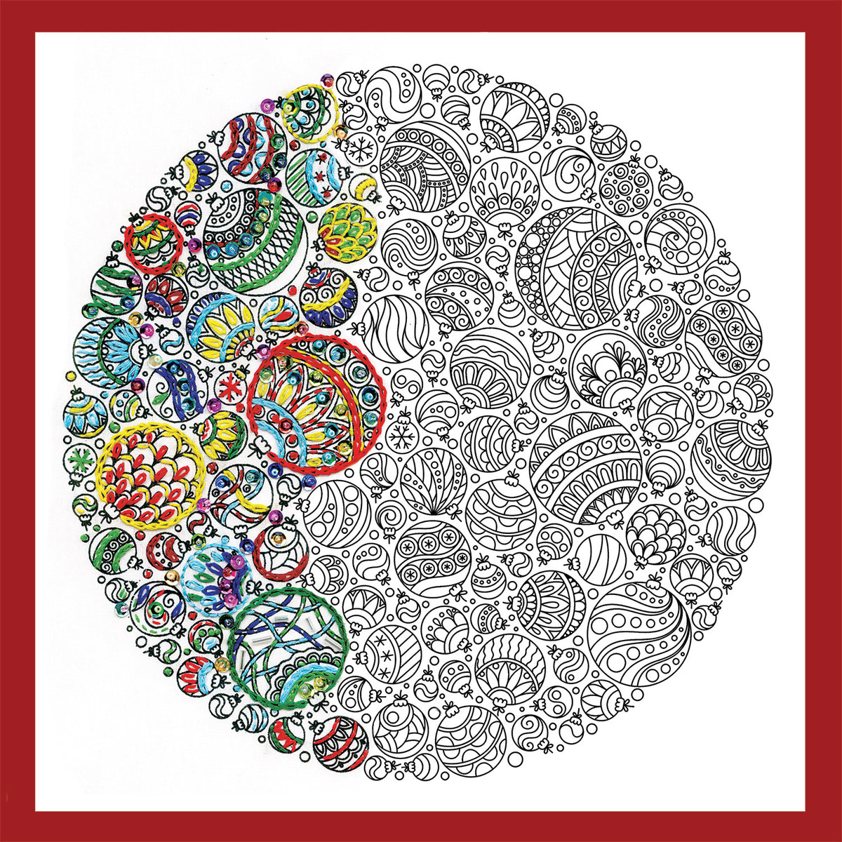 Zenbroidery Christmas Ornaments Embroidery Kit Primary Image