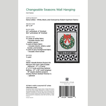 Digital Changeable Seasons Wall Hanging Pattern by Missouri Star Alternative View #1