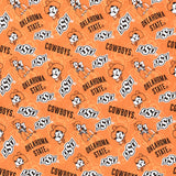 NCAA - Oklahoma State Tone on Tone Orange Yardage Primary Image