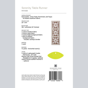 Serenity Table Runner Pattern by Missouri Star Alternative View #1