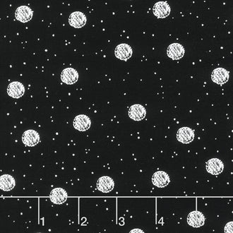 White as Snow - Snowball Toss Black Yardage