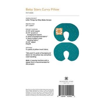 Baby Stars Curvy Pillow Pattern by Missouri Star Alternative View #1