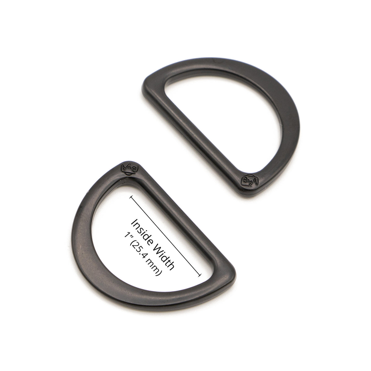 ByAnnie 1" D-Ring Black Metal - Set of Two Primary Image